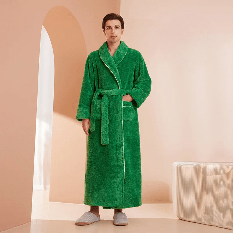 Peignoir Flanelle Doux | Robe de Chambre Hiver Chaude