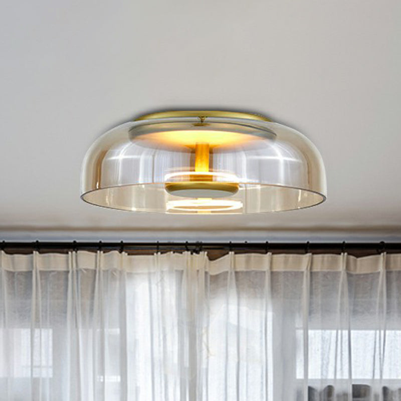 LumiGlass - Plafonnier LED Moderne en Verre pour Entrée