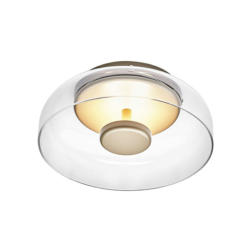 LumiGlass - Plafonnier LED Moderne en Verre pour Entrée