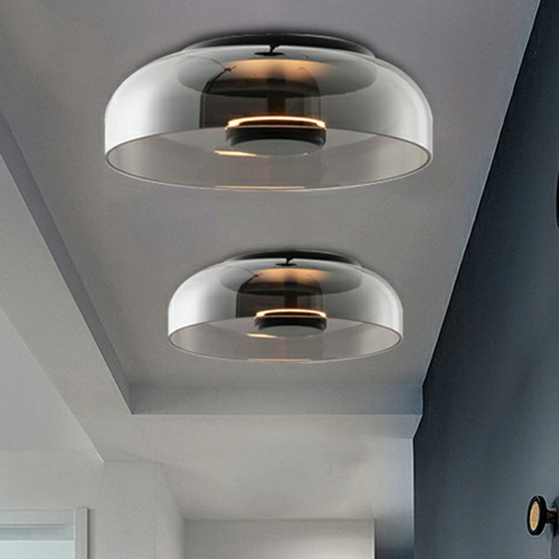 LumiGlass - Plafonnier LED Moderne en Verre pour Entrée