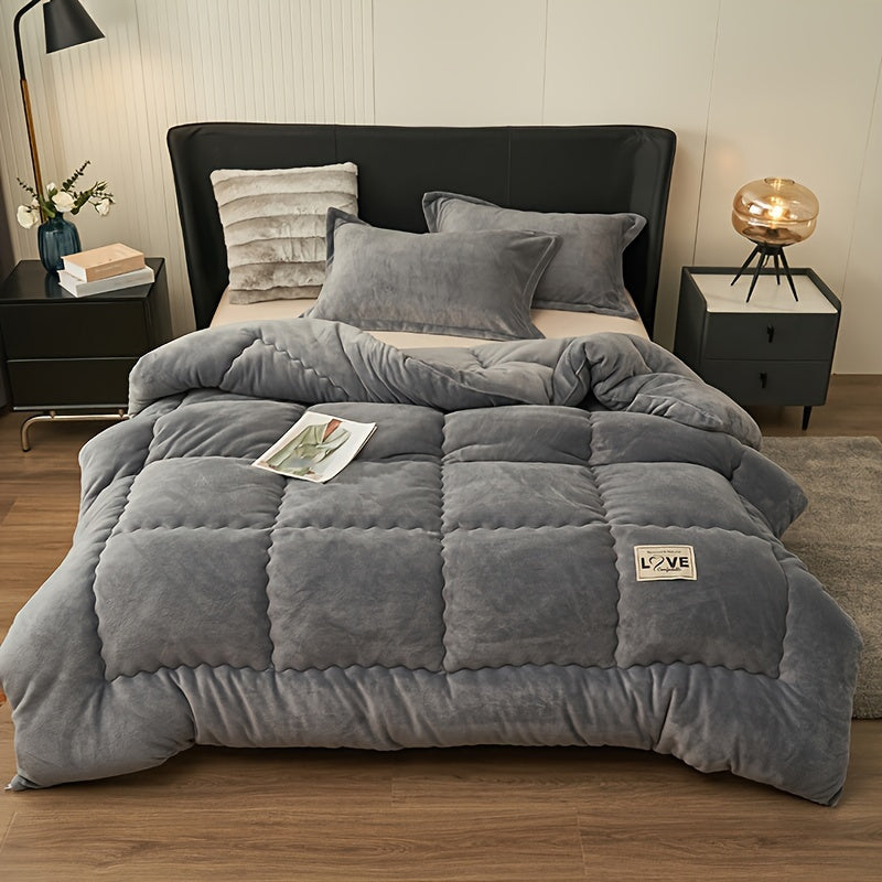 DouceChaleur – Couette Hiver Épaisse en Polaire de Lait