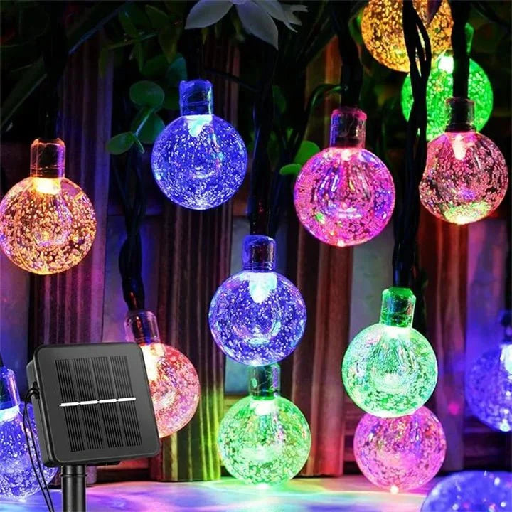 Guirlande Solaire LED | Étanche Lumière Extérieure Jardin