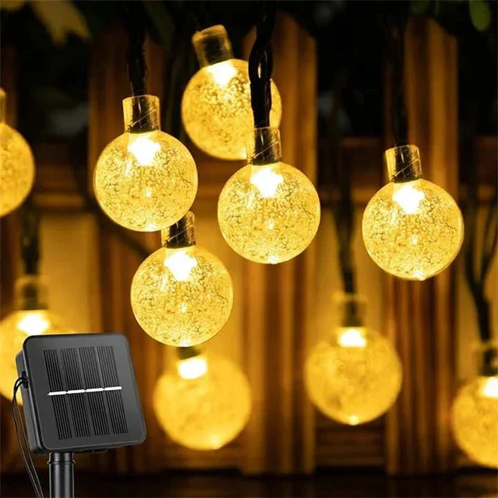 Guirlande Solaire LED | Étanche Lumière Extérieure Jardin
