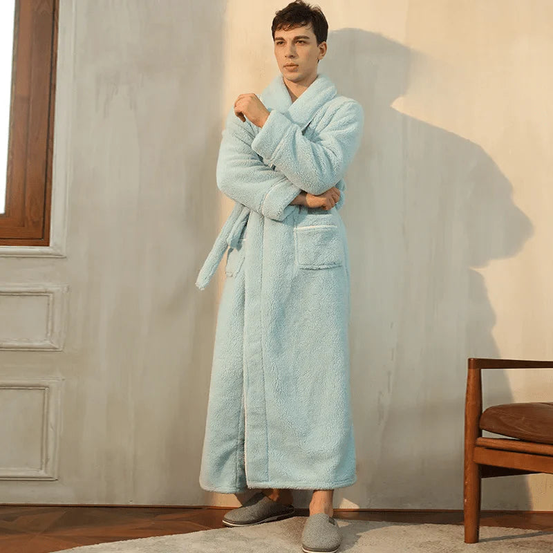 Peignoir Flanelle Doux | Robe de Chambre Hiver Chaude