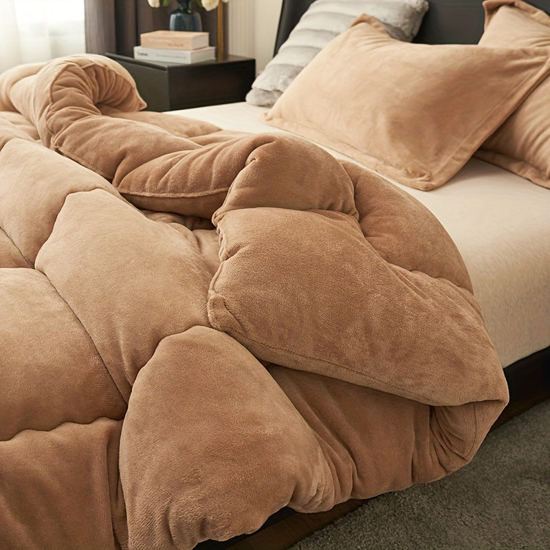 DouceChaleur – Couette Hiver Épaisse en Polaire de Lait