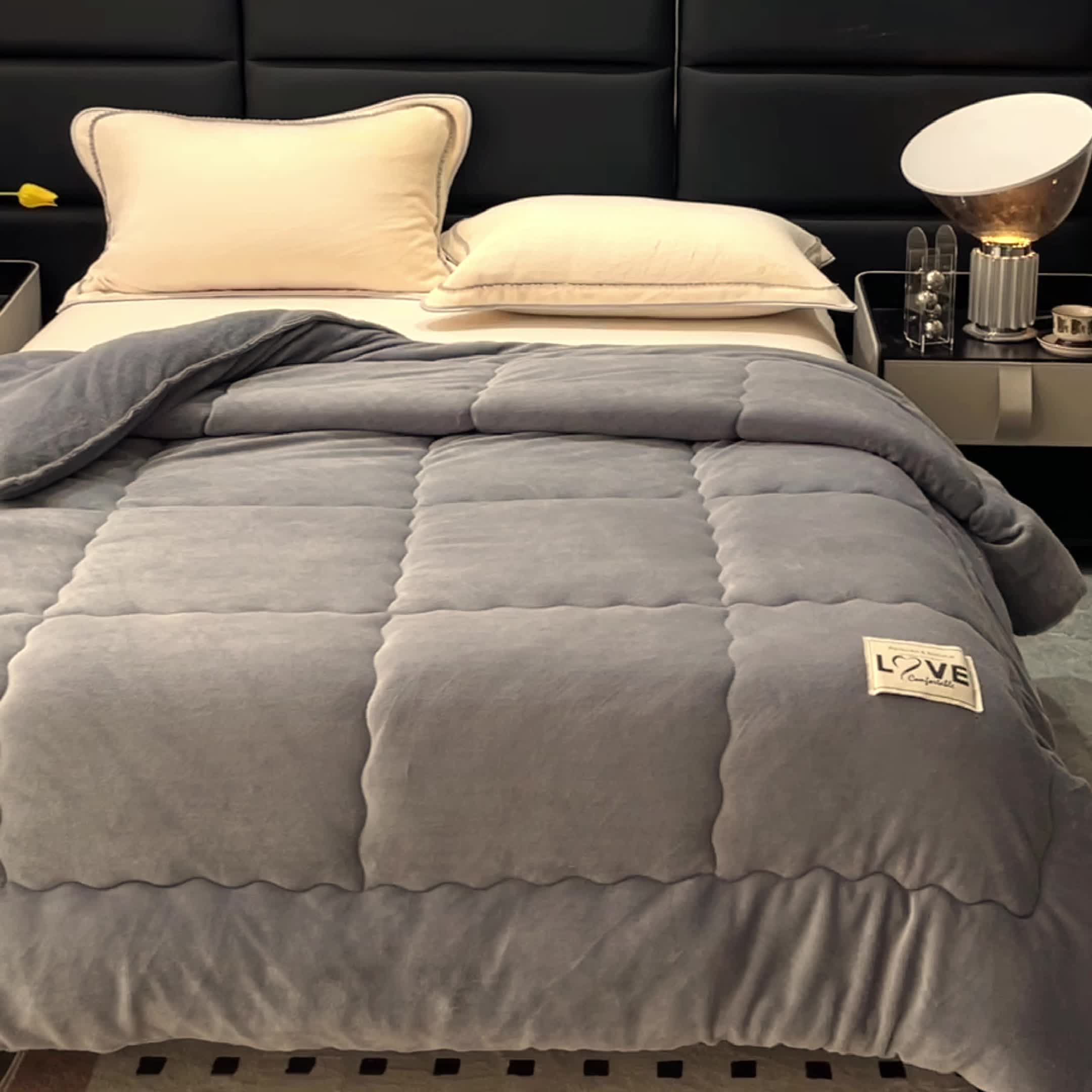 DouceChaleur – Couette Hiver Épaisse en Polaire de Lait