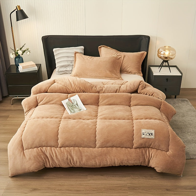 DouceChaleur – Couette Hiver Épaisse en Polaire de Lait