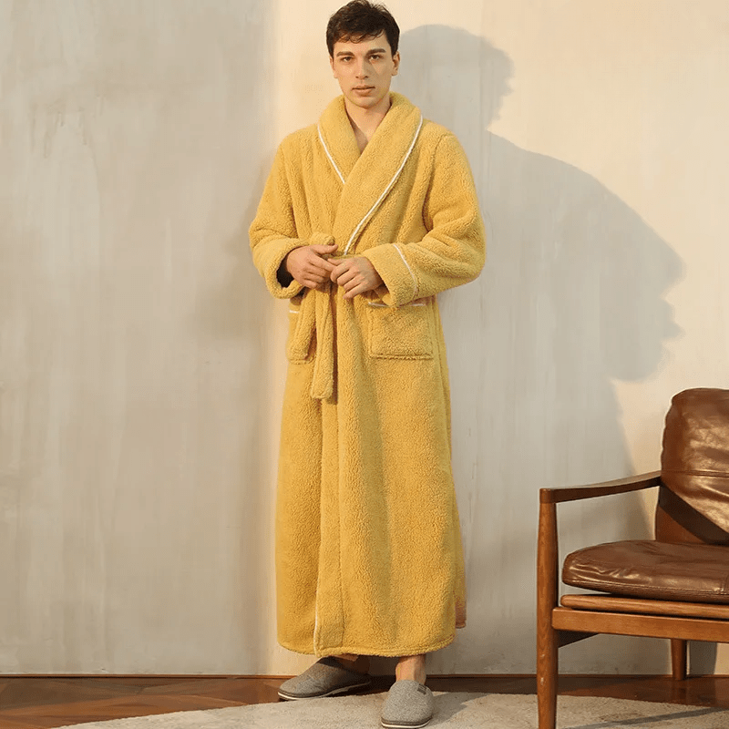 Peignoir Flanelle Doux | Robe de Chambre Hiver Chaude