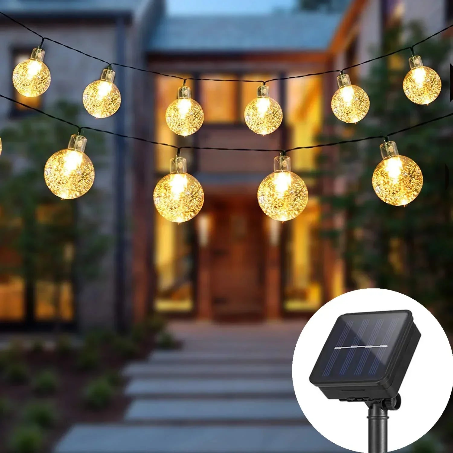 Guirlande Solaire LED | Étanche Lumière Extérieure Jardin