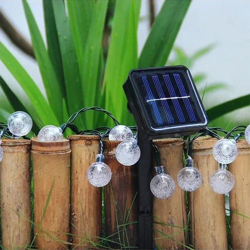 Guirlande Solaire LED | Étanche Lumière Extérieure Jardin