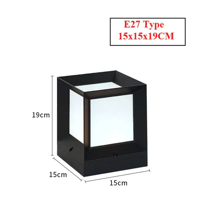 Lampe extérieure moderne poteau aluminium étanche