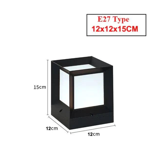 Lampe extérieure moderne poteau aluminium étanche