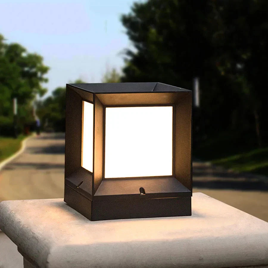 Lampe extérieure moderne poteau aluminium étanche