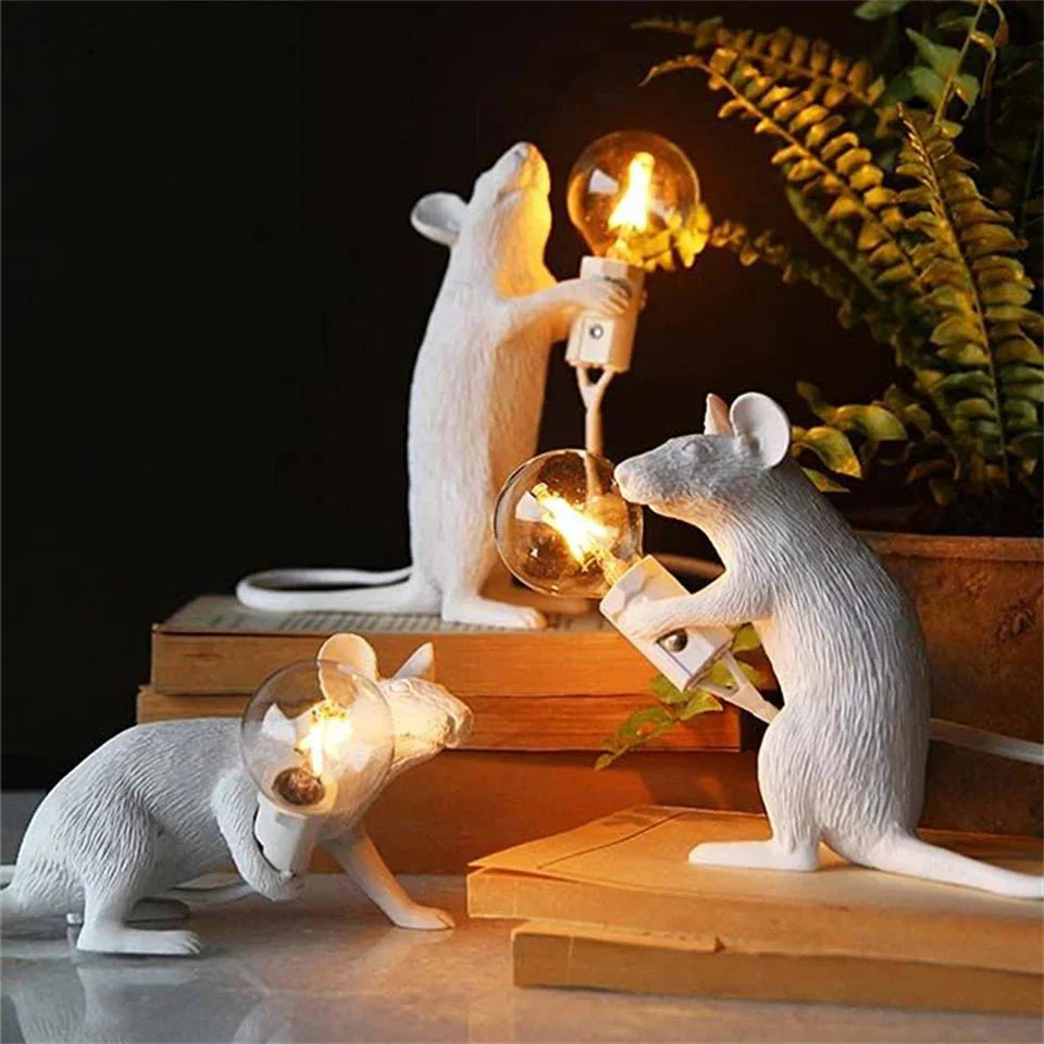 LumiMouse | Lampe de Table LED Souris Design Moderne