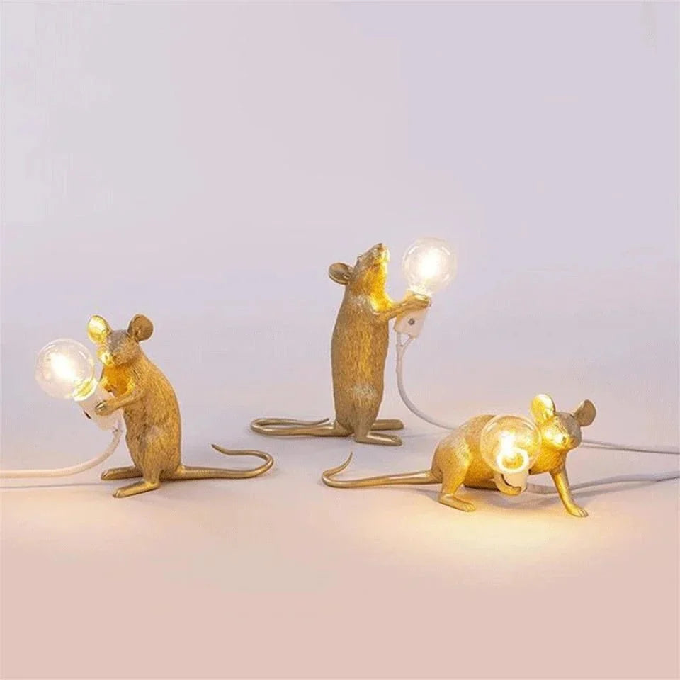 LumiMouse | Lampe de Table LED Souris Design Moderne