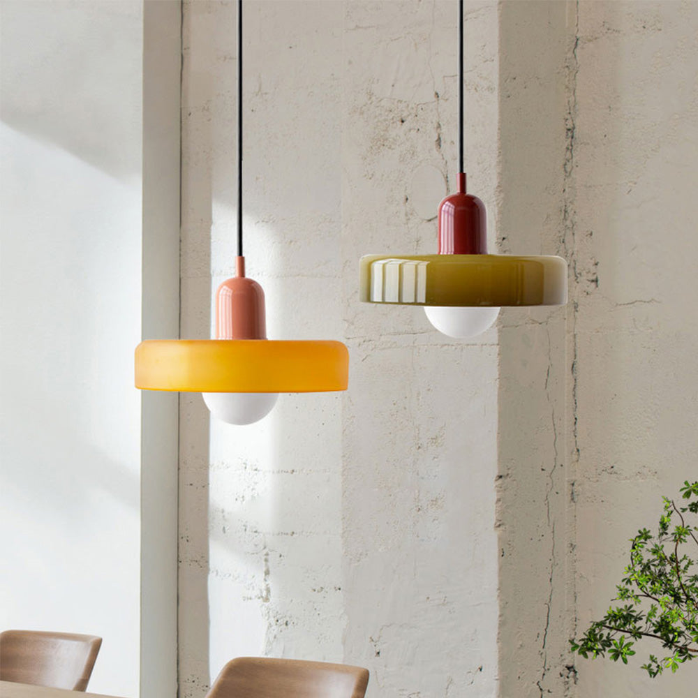 LumiNordic | Suspension en Verre Élégante pour Salon