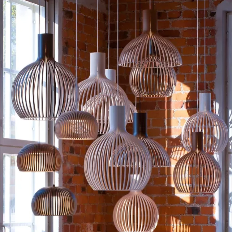 Lustre Bambou Design | Suspension Japonaise en Bois