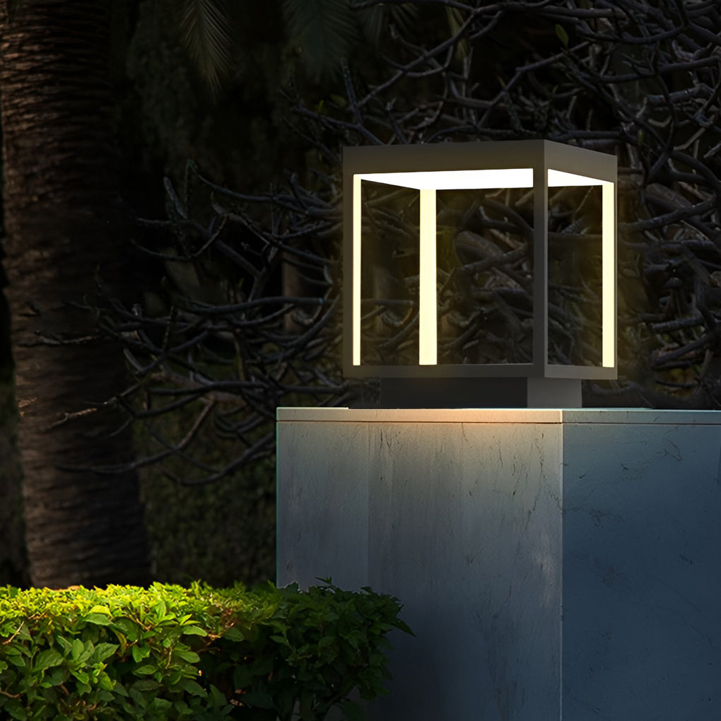 Applique murale moderne LED solaire noire