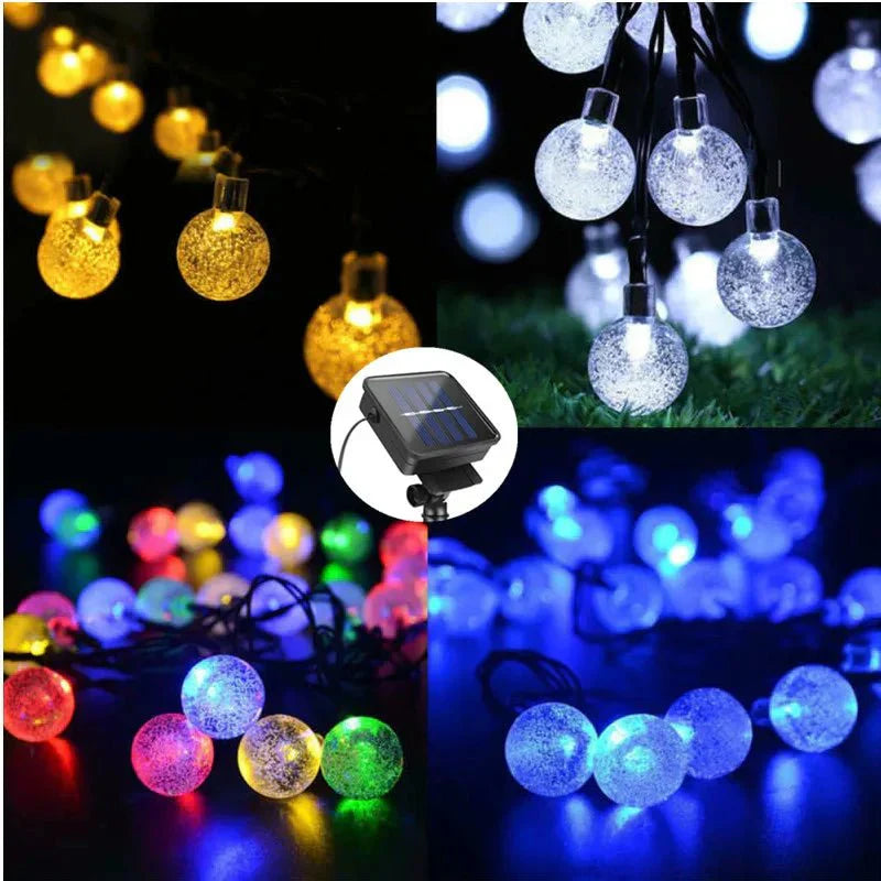 Guirlande Solaire LED | Étanche Lumière Extérieure Jardin