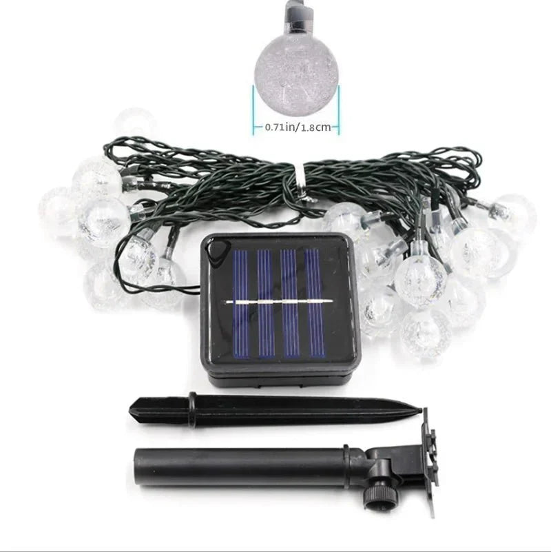 Guirlande Solaire LED | Étanche Lumière Extérieure Jardin