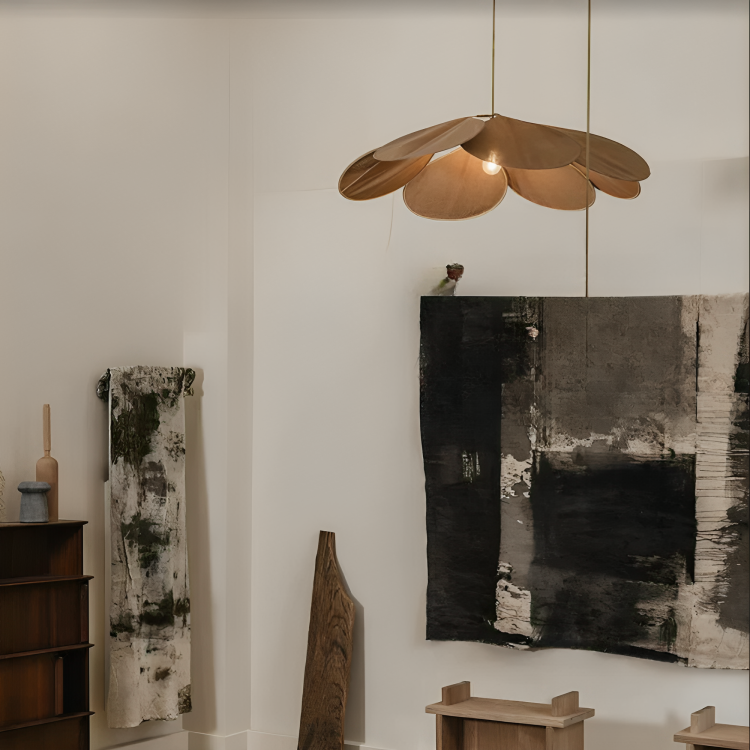 FloraLume | Suspension Pétales Design Lumière Douce Salon