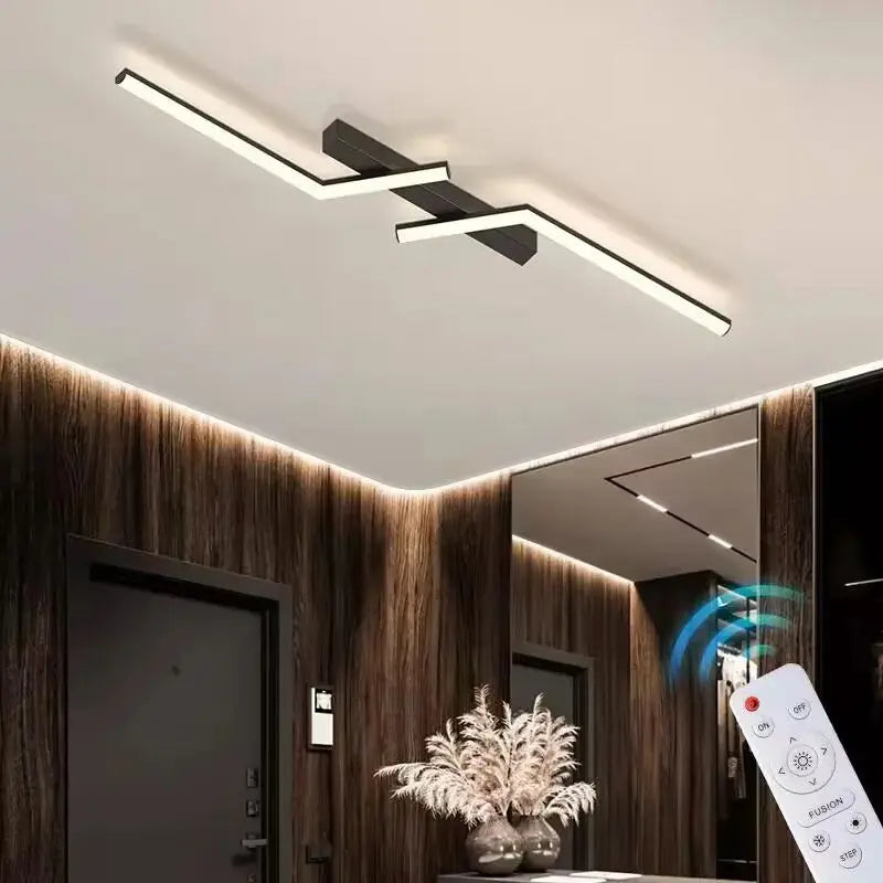 LinéaLux | Plafonnier LED Moderne Dimmable pour Salon
