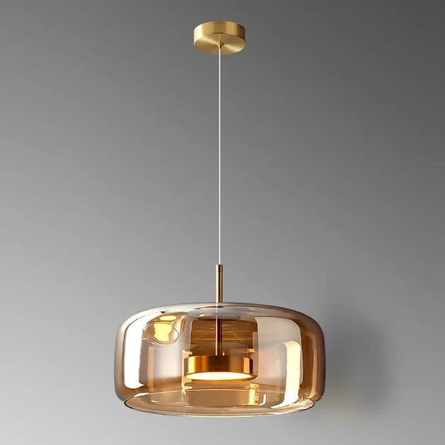 LumiOrbe | Suspension Verre Élégante Design Salon