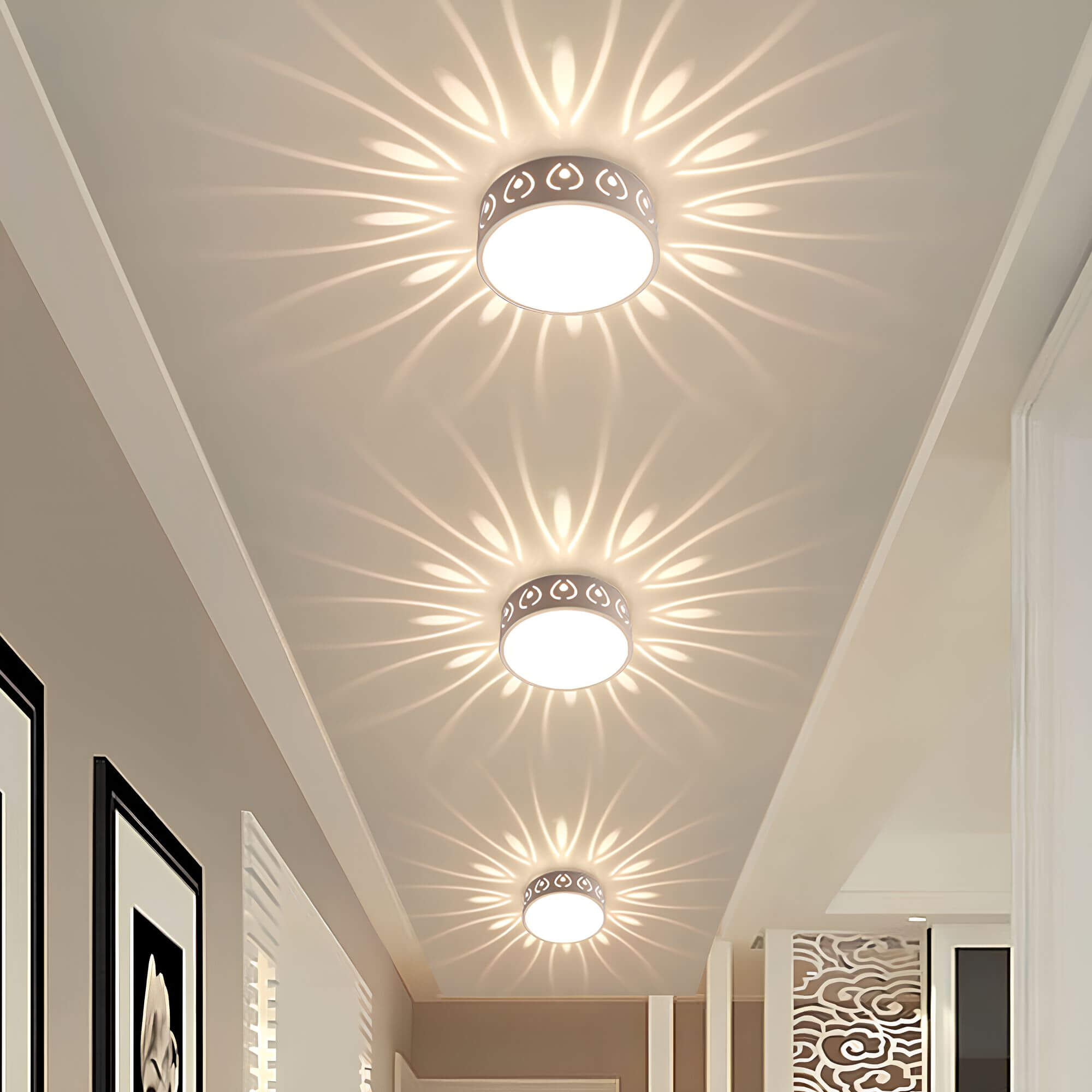 LumiPlafond LED | Éclairage Moderne | Plafonnier pour Entrée