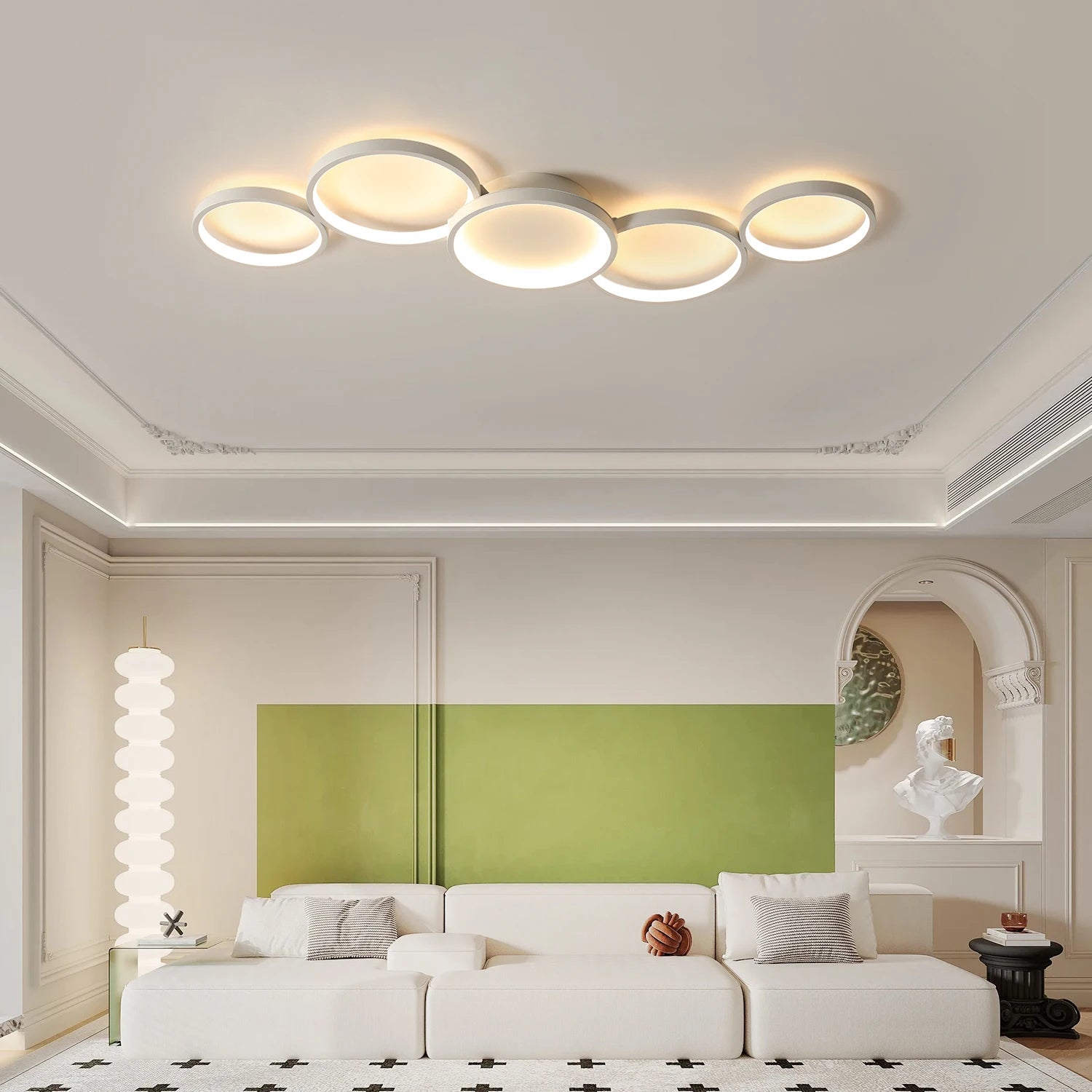 Luminex Halo | Plafonnier LED Dimmable Télécommande Chambre