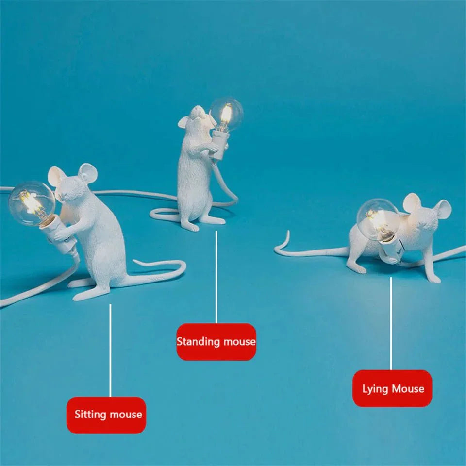 LumiMouse | Lampe de Table LED Souris Design Moderne
